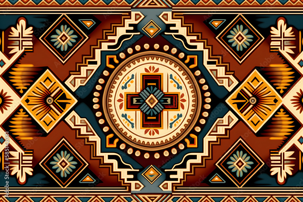 Native American traditional pattern background Native American traditional pattern background