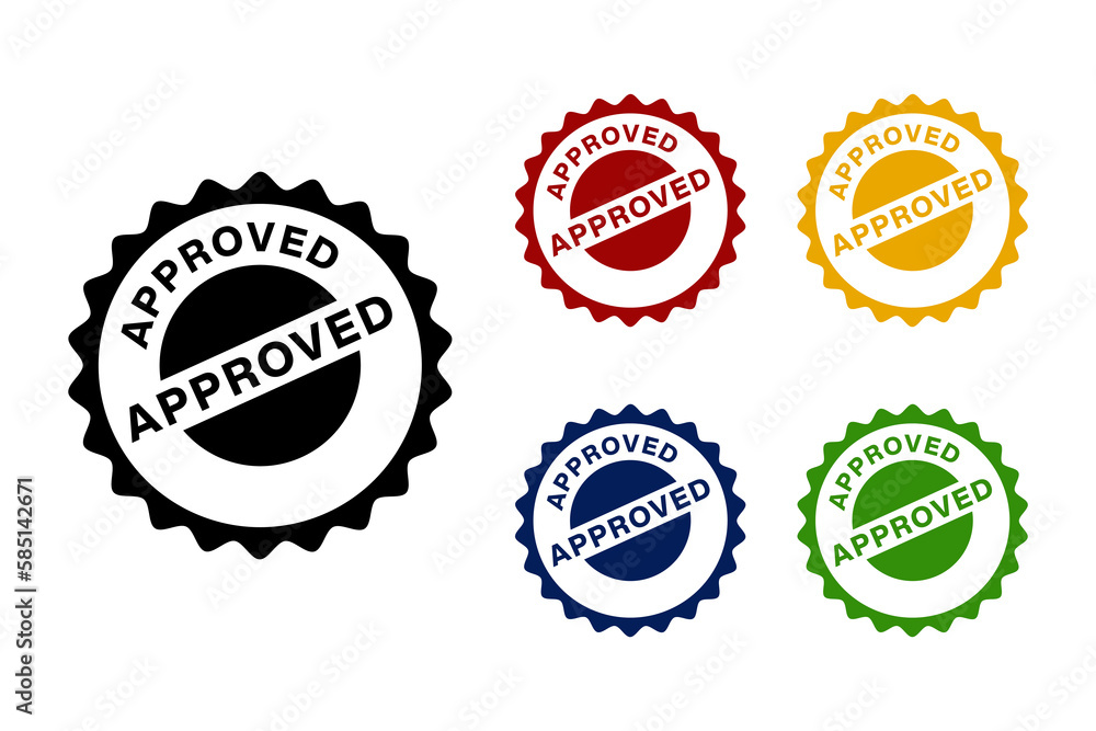 Approved Stamp Design vector