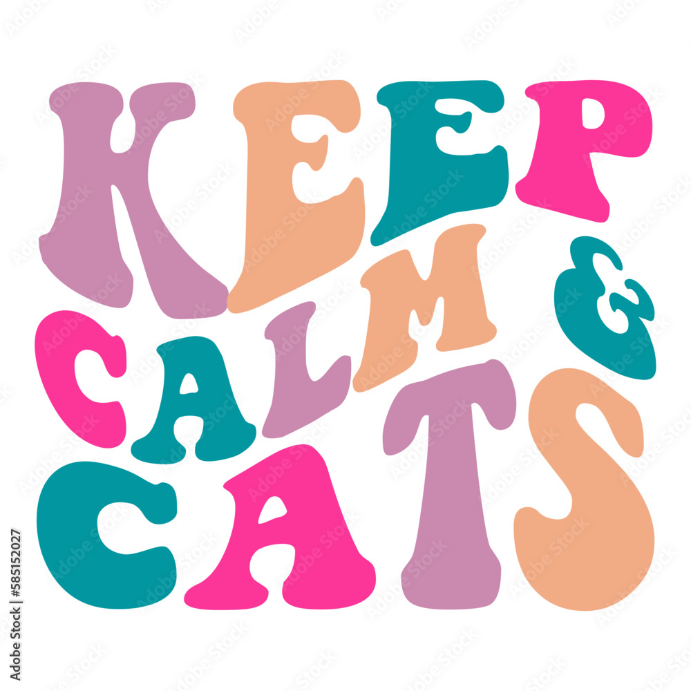 Keep calm & cats svg