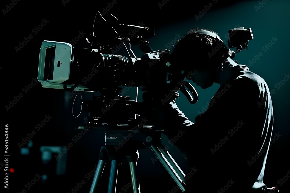 A person using a camera - Generative AI A person using a camera - Generative AI