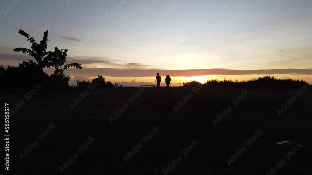 silhouette of a person at sunset silhouette of a person at sunset