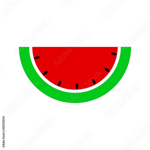 illustration of watermelon on white background