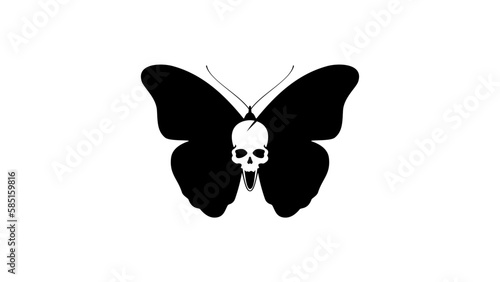 death butterfly silhouette