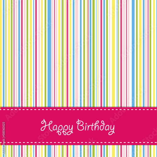 Birthday card, vector