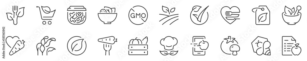 Healthy, organic food and diet thin line icon set. Symbol collection in transparent background. Editable vector stroke. 512x512 Pixel Perfect. Healthy, organic food and diet thin line icon set. Symbol collection in transparent background. Editable vector stroke. 512x512 Pixel Perfect.