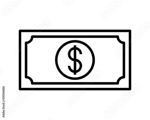 money line icon isolated