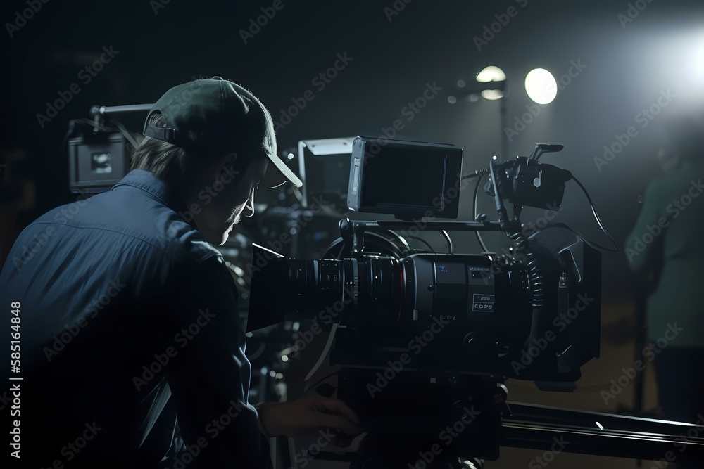 A man using a camera - Generative AI