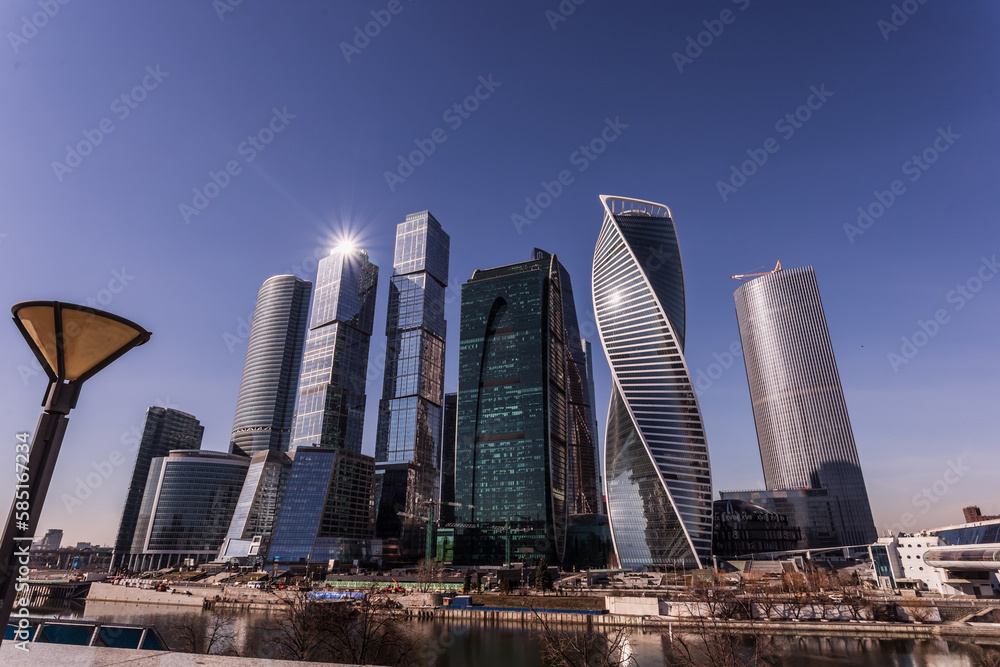 Moscow City skyscrapers. International Business Center.