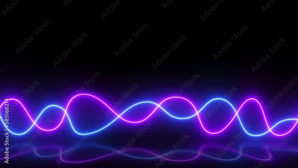 abstract background with neon glowing blue pink wavy lines seamless looping animation abstract background with neon glowing blue pink wavy lines seamless looping animation