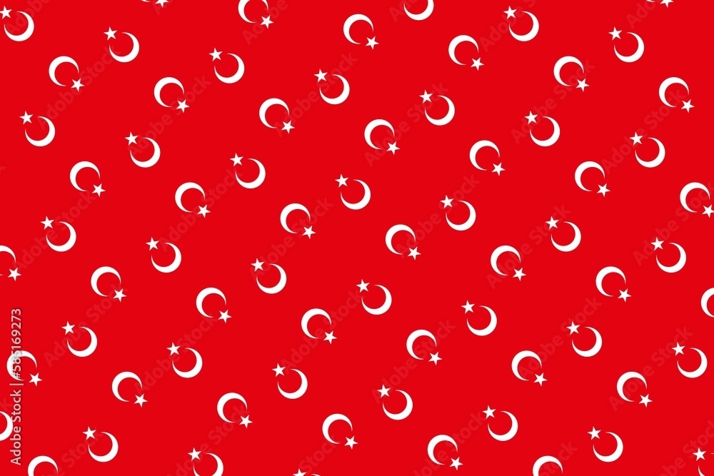 Geometric pattern in the colors of the national flag of Turkey. The colors of Turkey. Geometric pattern in the colors of the national flag of Turkey. The colors of Turkey.