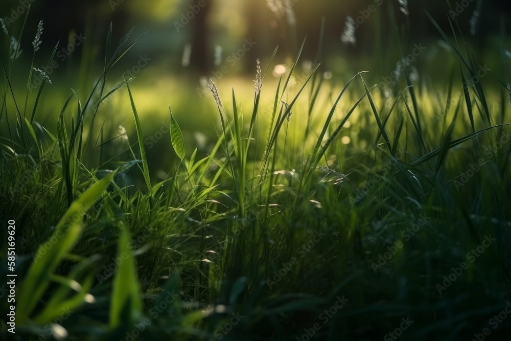 grass in the morning grass in the morning