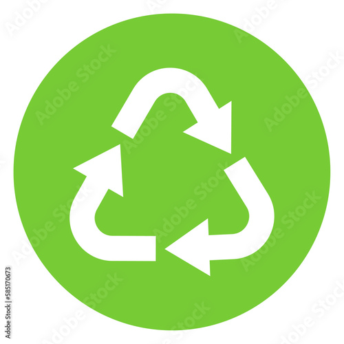 green recycling symbol vector design