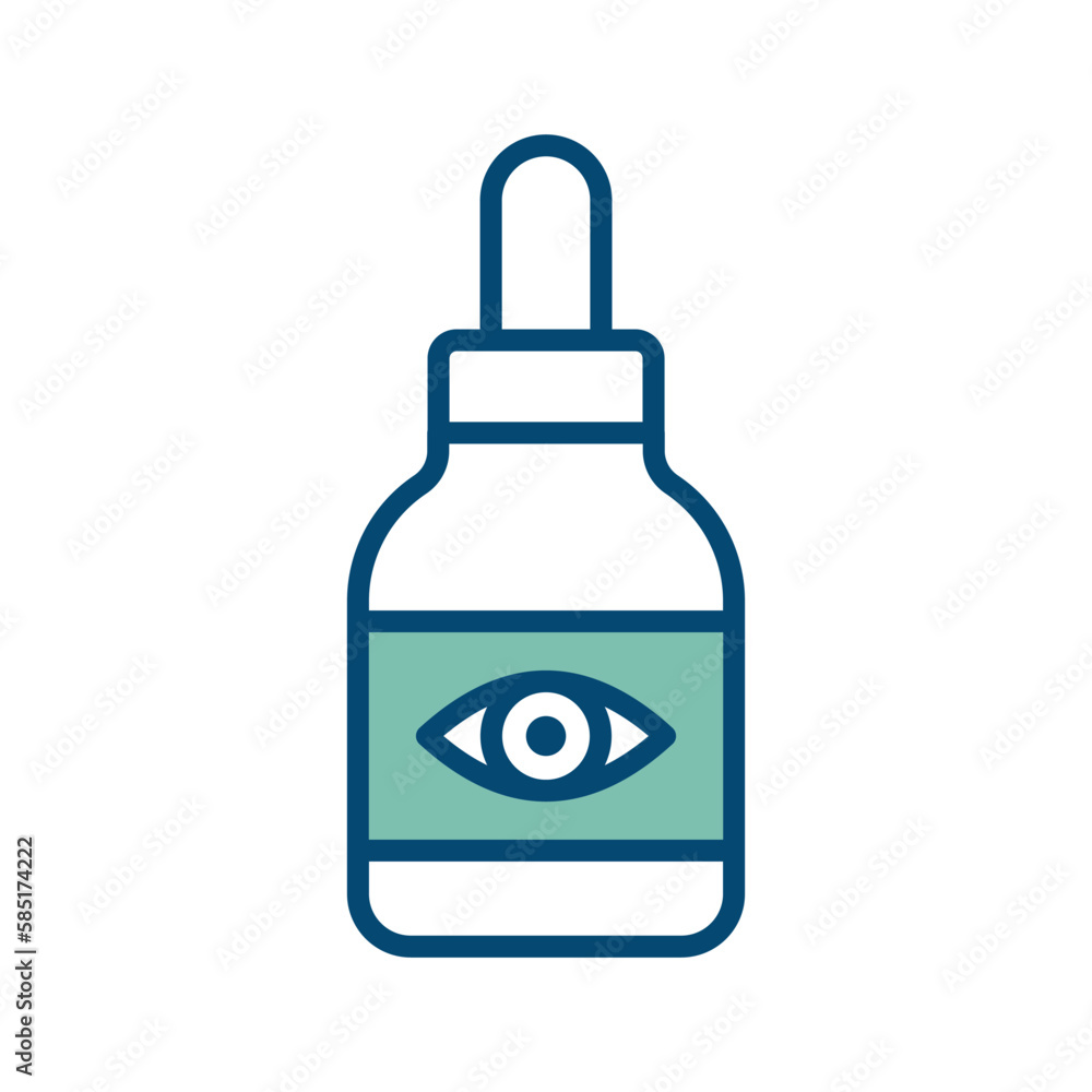 eye drops icon vector design template in white background eye drops icon vector design template in white background