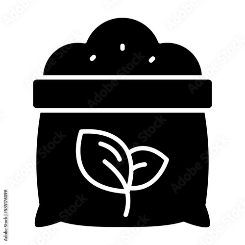 Fertilizer Glyph Icon
