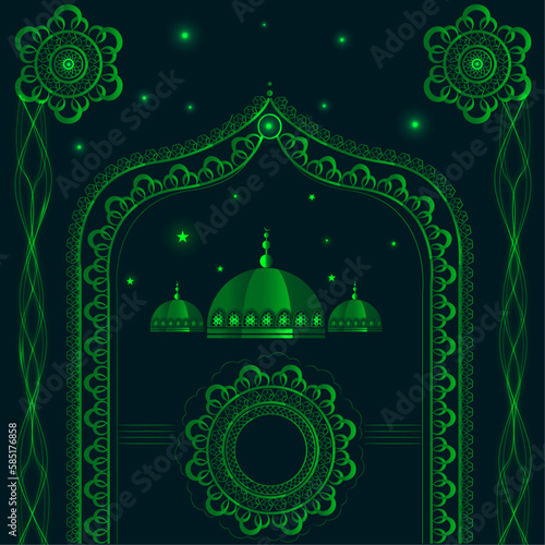 eid mubarak greeting card