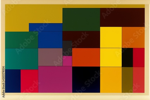 landscape of abstract of colors AI generated