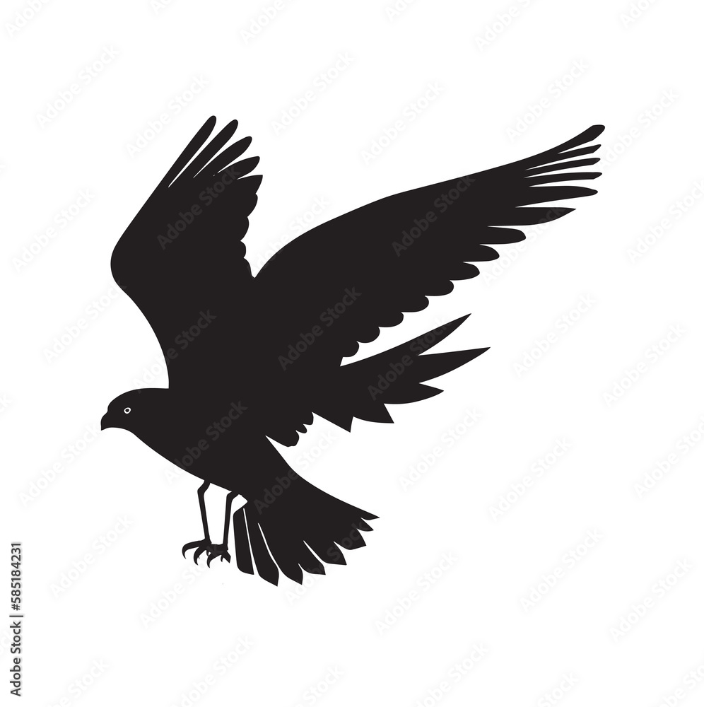 Obraz premium eagle silhouette vector