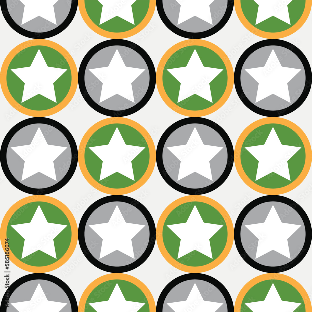 Stars Circle Geometric Pattern Retro Abstract Seamless Texrure Design İllustration Minimals Design Textile Vector Concept Trendy Fashion Stars Circle Geometric Pattern Retro Abstract Seamless Texrure Design İllustration Minimals Design Textile Vector Concept Trendy Fashion