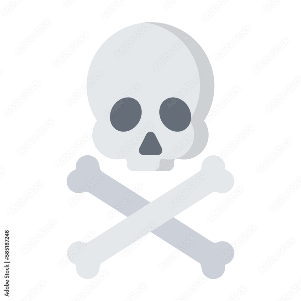 Skull Flat Icon Skull Flat Icon