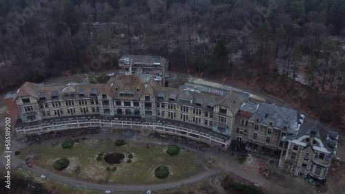 Abandoned sanatorium in the forrest photo