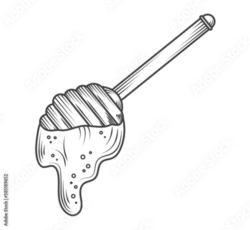 spoon with honey