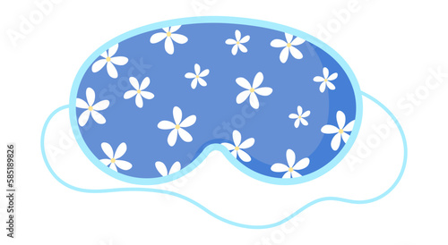 Cute mask for dreaming vector. Rest relax accessories for night collection. Sleepy mask with eyes, animals face and smiles.