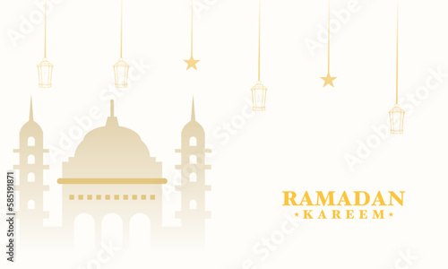 Wallpaper Mural ramadan kareem white traditional islamic banner design Torontodigital.ca