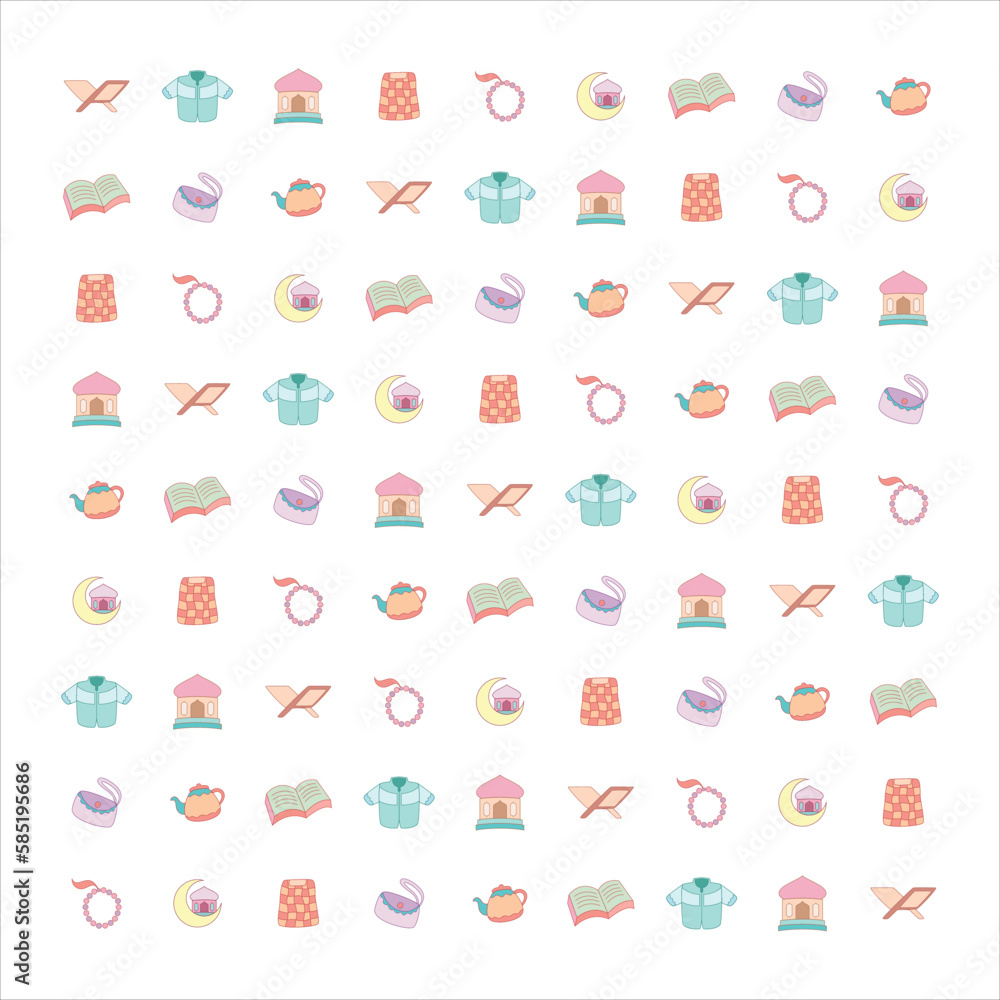 cute Islamic doodle black and white, perfect for celebrating Ramadhan kareem or Eid event cute Islamic doodle black and white, perfect for celebrating Ramadhan kareem or Eid event