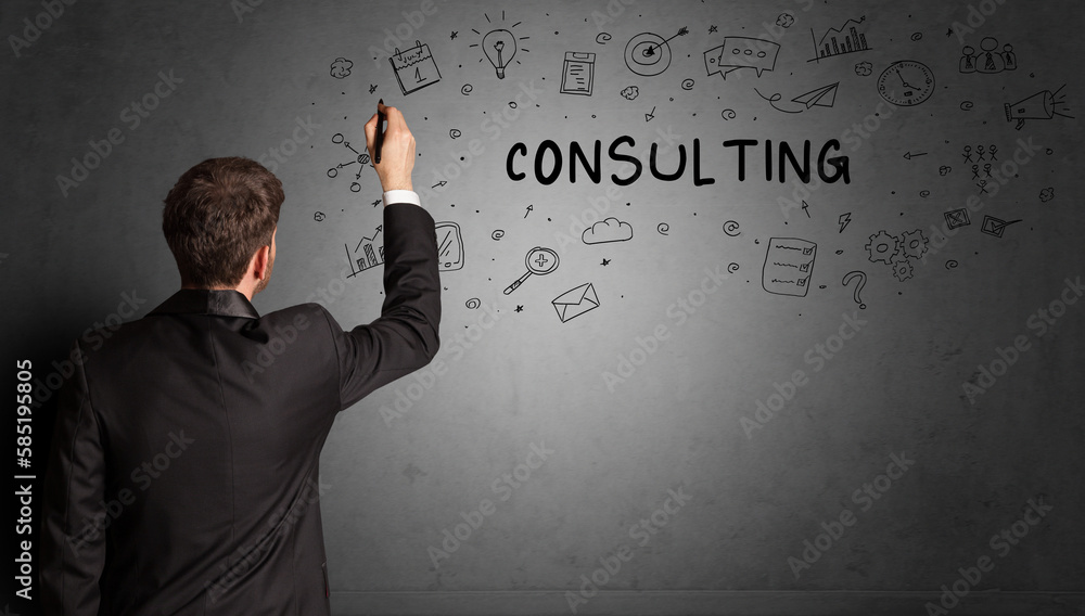businessman drawing a creative idea sketch businessman drawing a creative idea sketch
