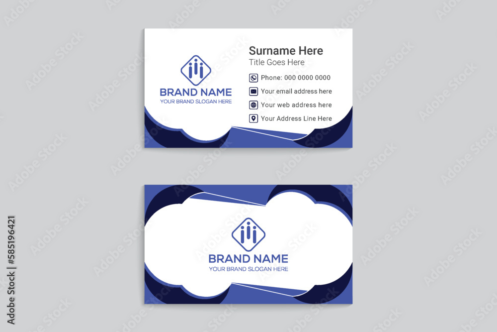 Home for sale real estate business card design template Home for sale real estate business card design template