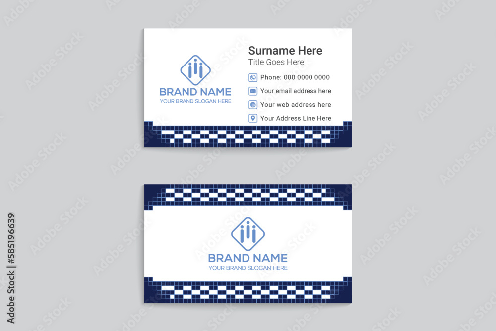 Medical business card template design Medical business card template design