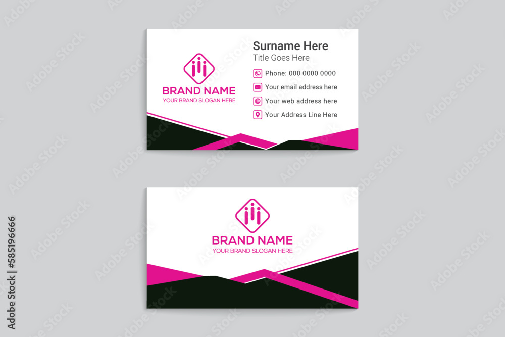 Medical business card template design Medical business card template design