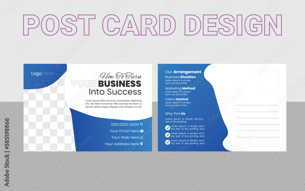 Post Card Template Layout, Red Corporate business postcard or EDDM postcard design template, Blank vintage post card template with stamp.vector illustration Post Card Template Layout, Red Corporate business postcard or EDDM postcard design template, Blank vintage post card template with stamp.vector illustration