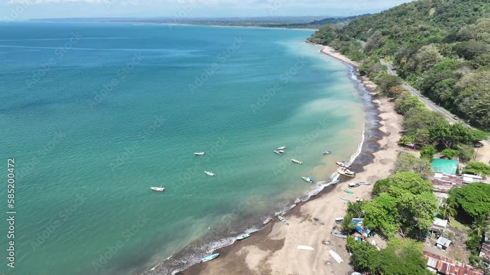 Aerial View of the Tarcoles Bay and the Ocean in Costa Rica near Jaco and Puntarenas Aerial View of the Tarcoles Bay and the Ocean in Costa Rica near Jaco and Puntarenas
