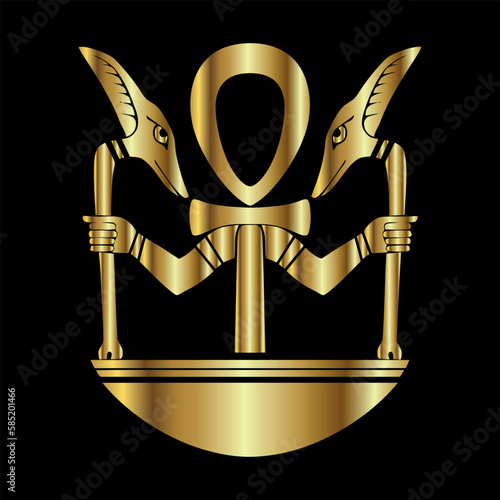 Golden Ankh Ancient Egypt vector.eps
