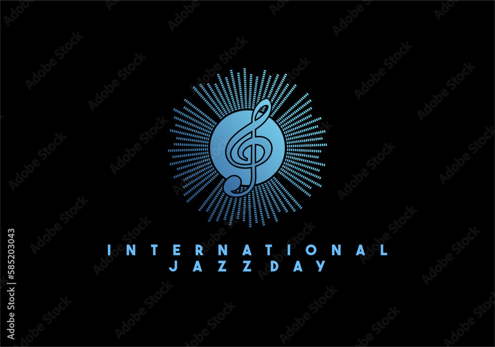 INTERNATIONAL JAZZ DAY icon, instrumen music vector INTERNATIONAL JAZZ DAY icon, instrumen music vector