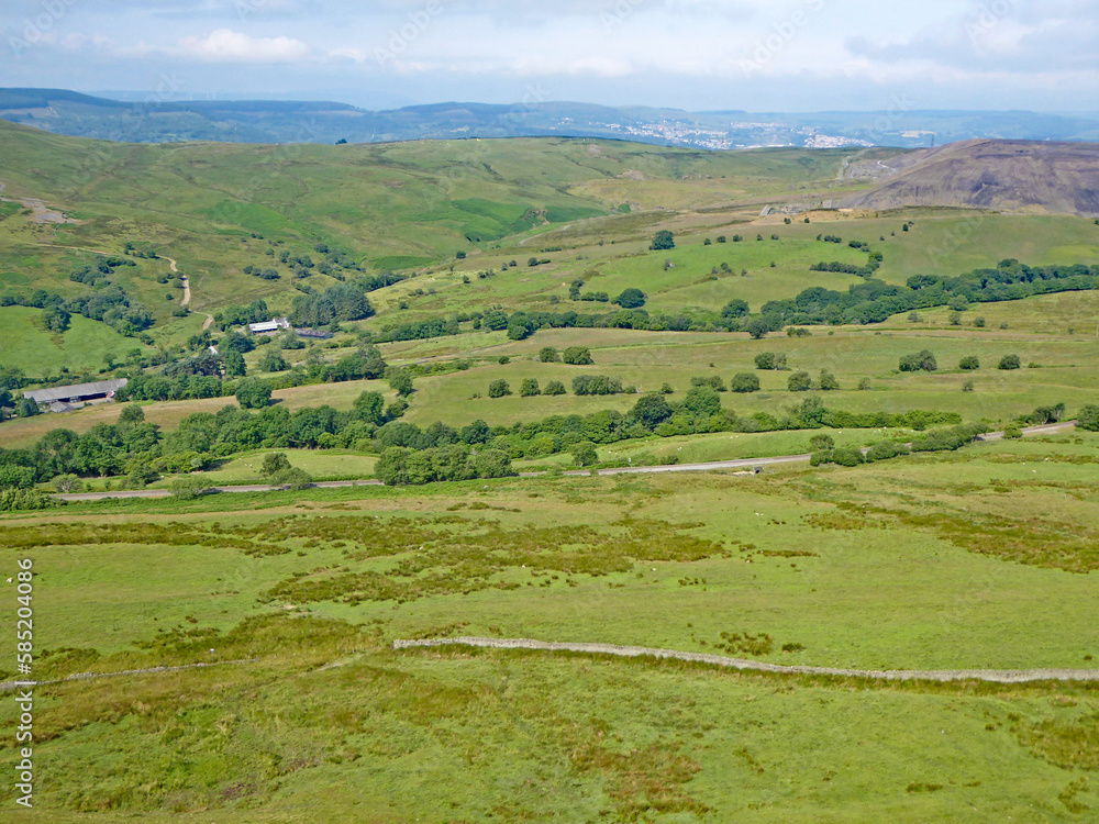 Merthyr Common from the hills above Fochriw in Wales Merthyr Common from the hills above Fochriw in Wales
