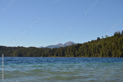 lake in the mountains  patagonia