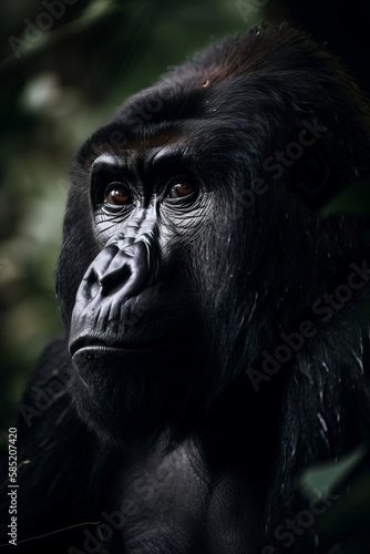 Portrait of a Mountain Gorilla © Enea