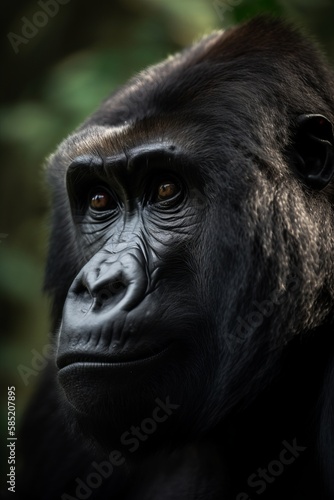 Portrait of a Mountain Gorilla