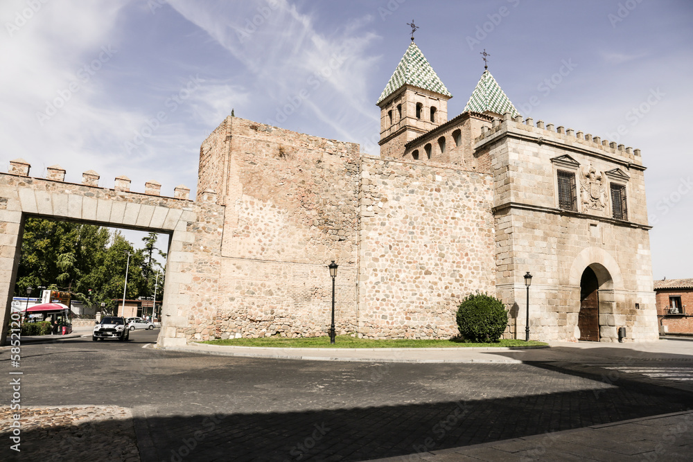 The Puerta de Bisagra of the Old city of Toledo