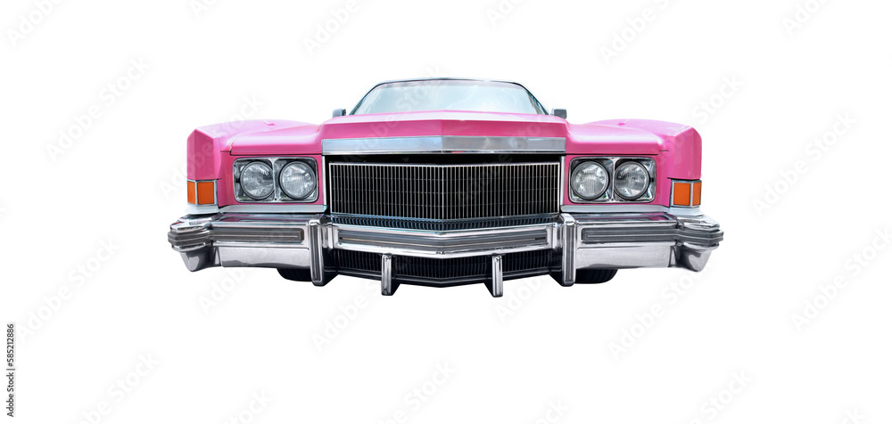 Beautiful US vintage convertible in pink