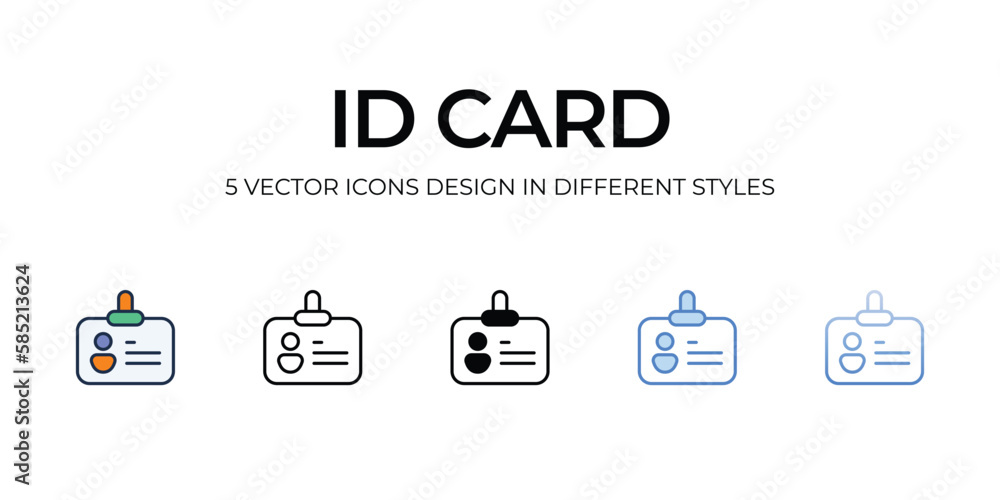Id Card icon. Suitable for Web Page, Mobile App, UI, UX and GUI design. Id Card icon. Suitable for Web Page, Mobile App, UI, UX and GUI design.