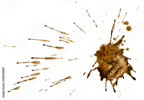 Coffee or mud splat vector.