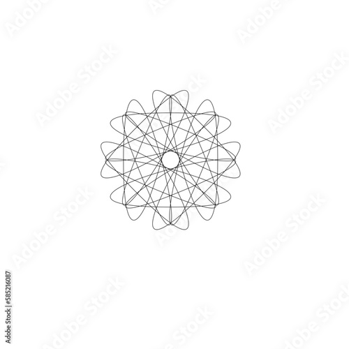 sprial graph line drawing