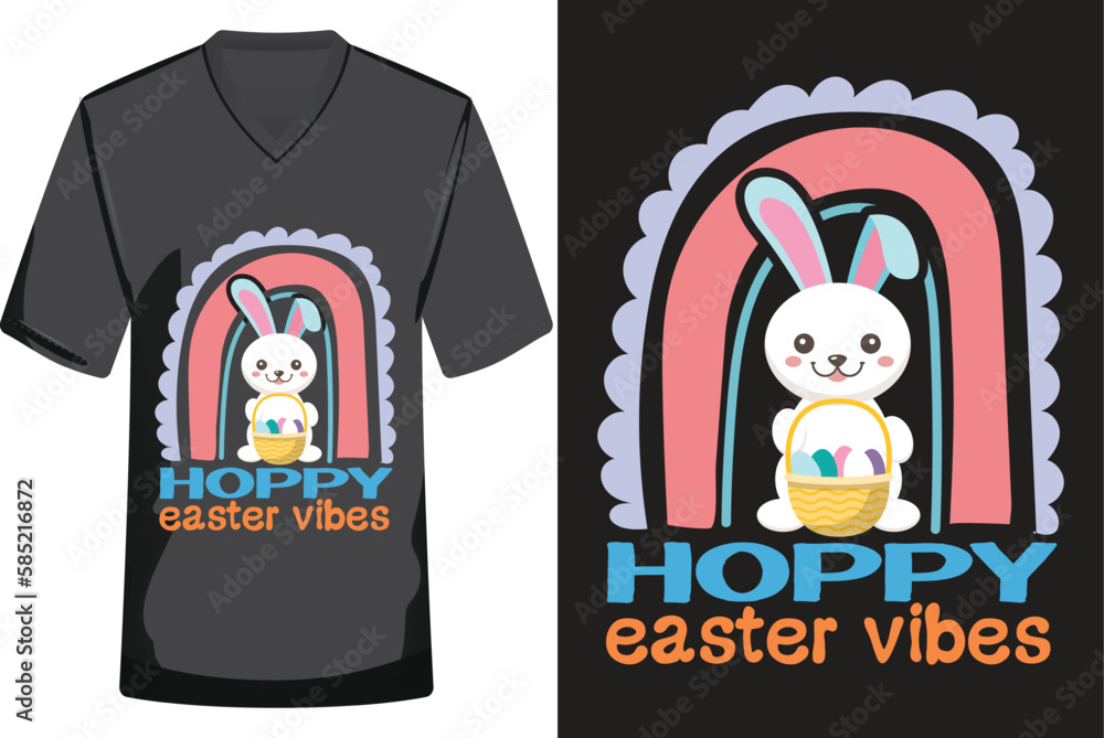 Happy Easter Retro T-shirt Design Vector Happy Easter Retro T-shirt Design Vector