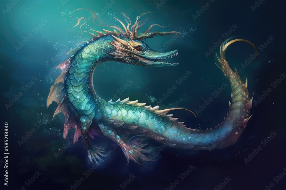 Dragon in the water Dragon in the water