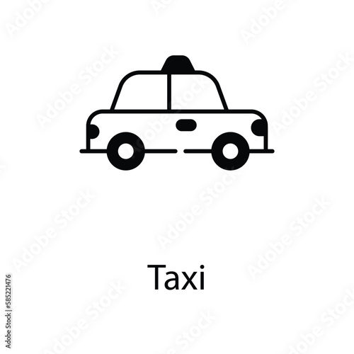 Taxi icon. Suitable for Web Page  Mobile App  UI  UX and GUI design.
