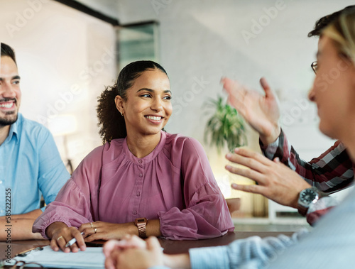 Canvas Print young business meeting office portrait woman businesswoman startup creative star