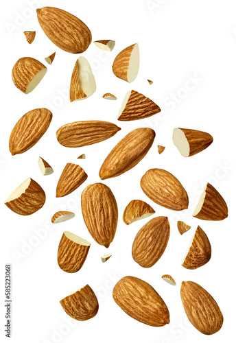 almond nut food healthy organic natural ingredient snack isolated seed brown fruit closeup nutrition group